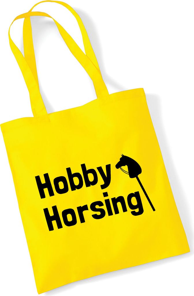 Huuraa Jutebeutel Hobby Horsing Steckenpferd 10 Liter Yellow Baumwolle Tasche Geschenkidee