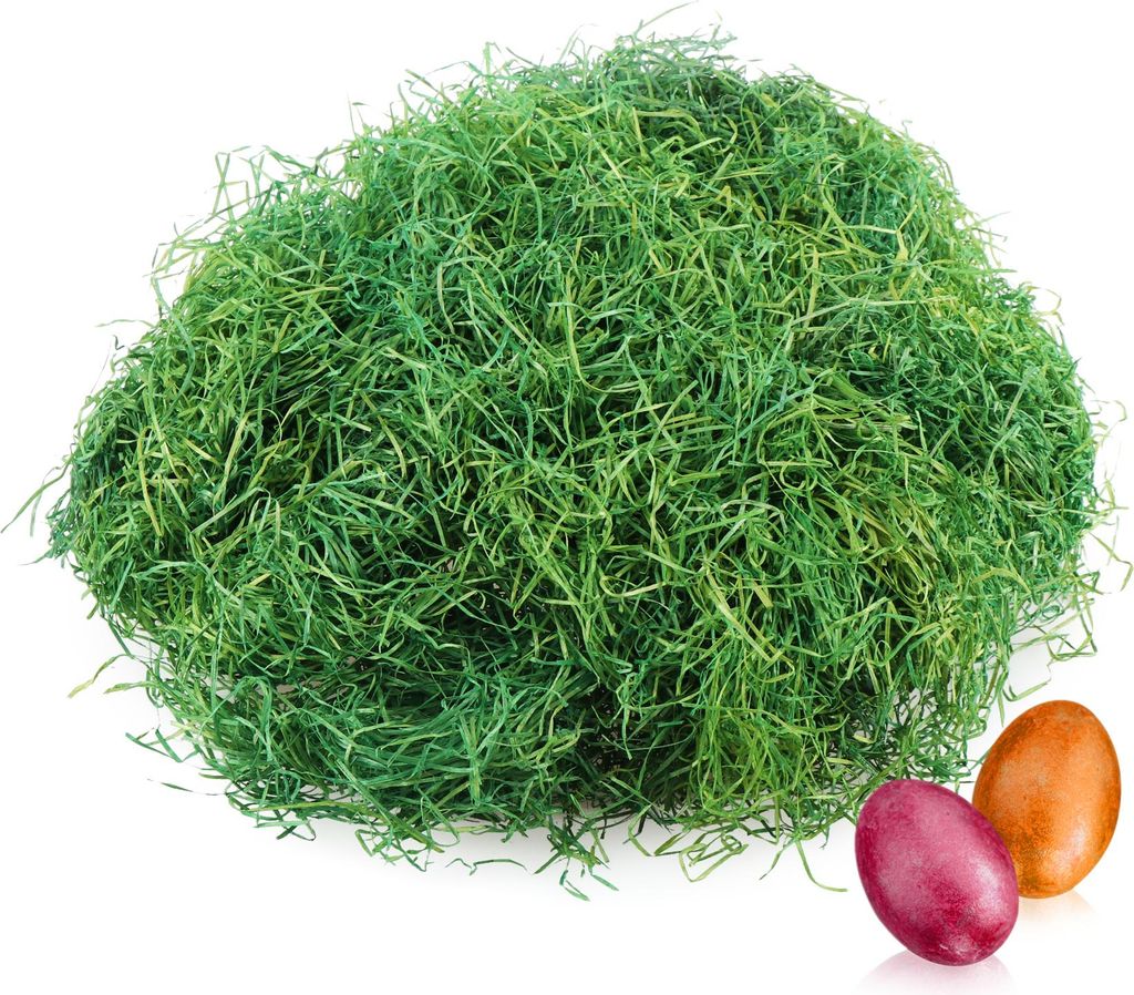 com-four® 240g Ostergras in grün für Osternester - Produktbild 