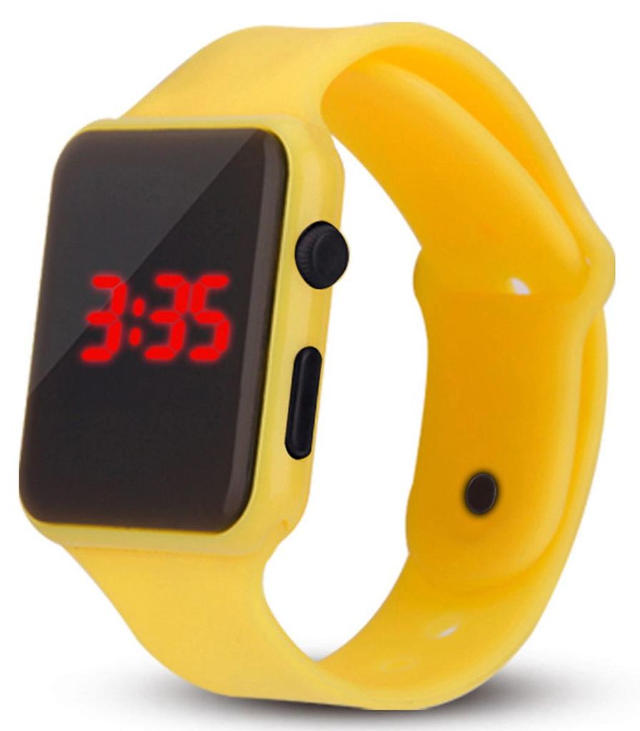 Smart Bracelet Gelb 1 Stück, Digital Uhr Mit Fitness Tracker Funktion, Für Sport Und Alltag