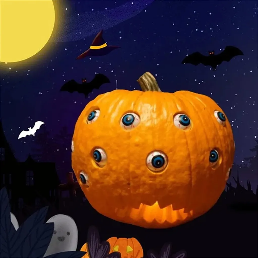 Citrouille effrayante d'Halloween pour centre de table et déco de soirée - 3