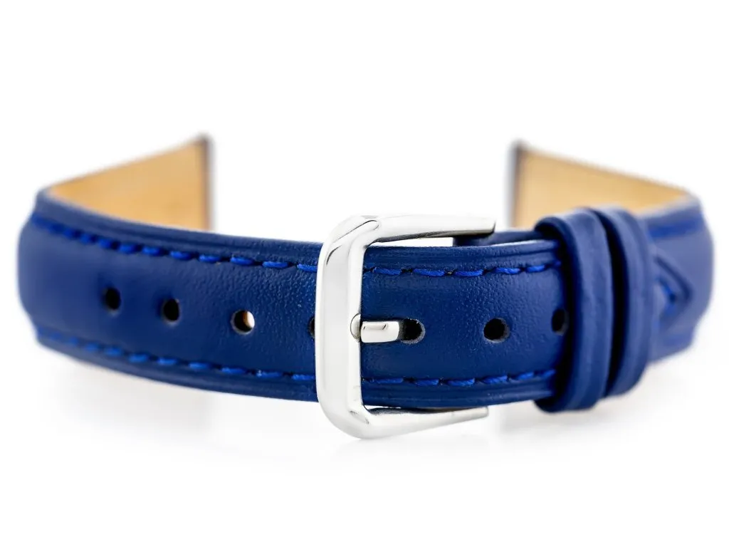 Cinturino 18mm Pelle Blu Navy W94 - Resistenza e Stile Vintage