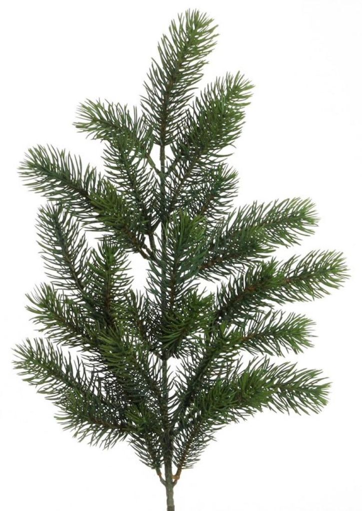 Künstlicher TANNENZWEIG mit 28 Trieben. Ca 65 cm. Produktbild 