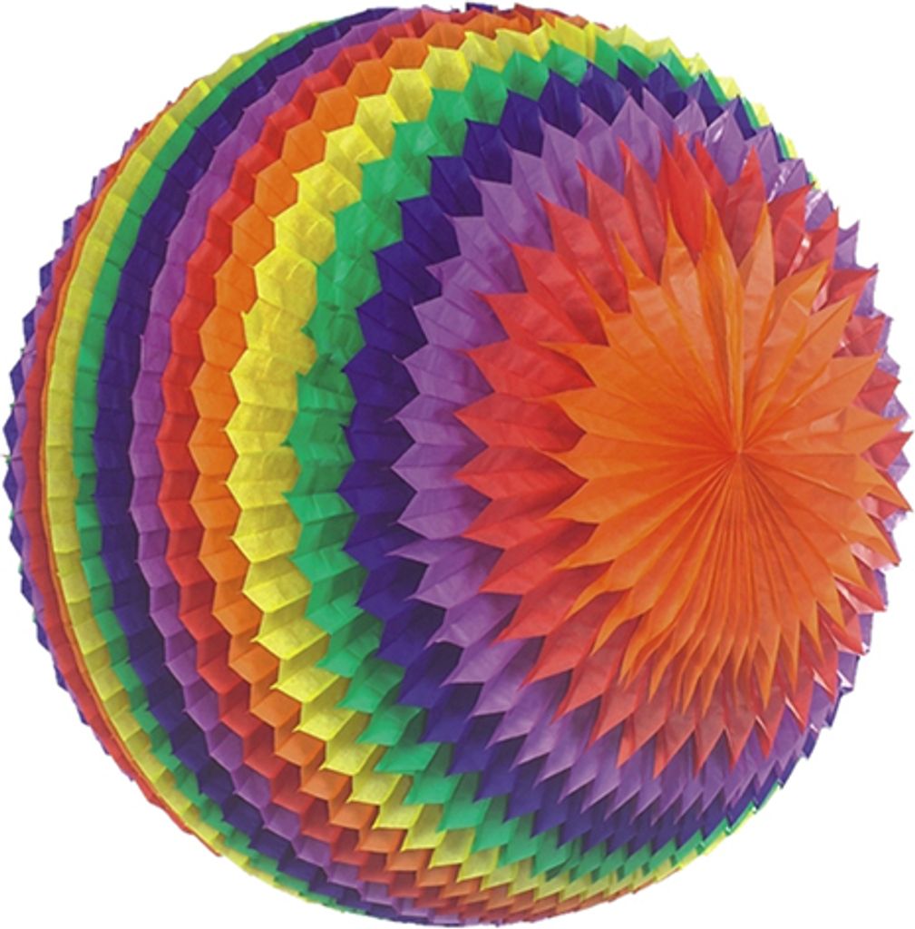 Streifenball Ø 70 cm "Rainbow" schwer entflammbar Produktbild 