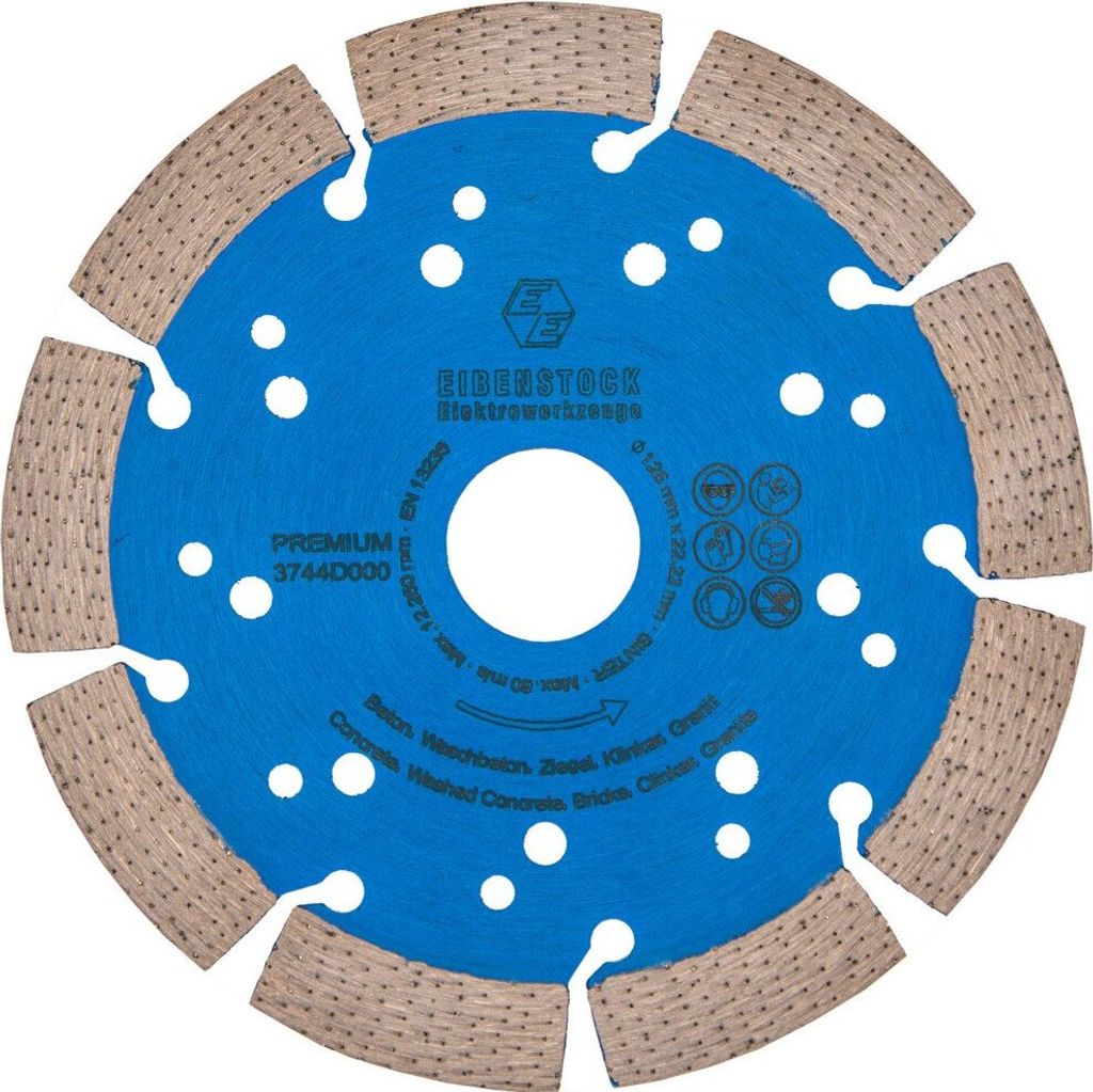 Eibenstock Diamant-Trennscheibe Ø 125 mm -Premium- (für harte Materialien) für EMF125