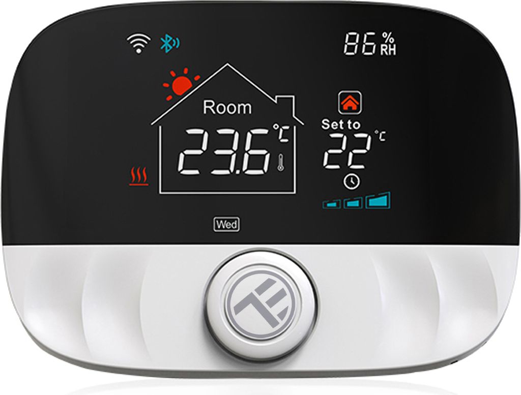 Tellur Smart WiFi Umgebungsthermostat, TSH02, Schwarz Produktbild 