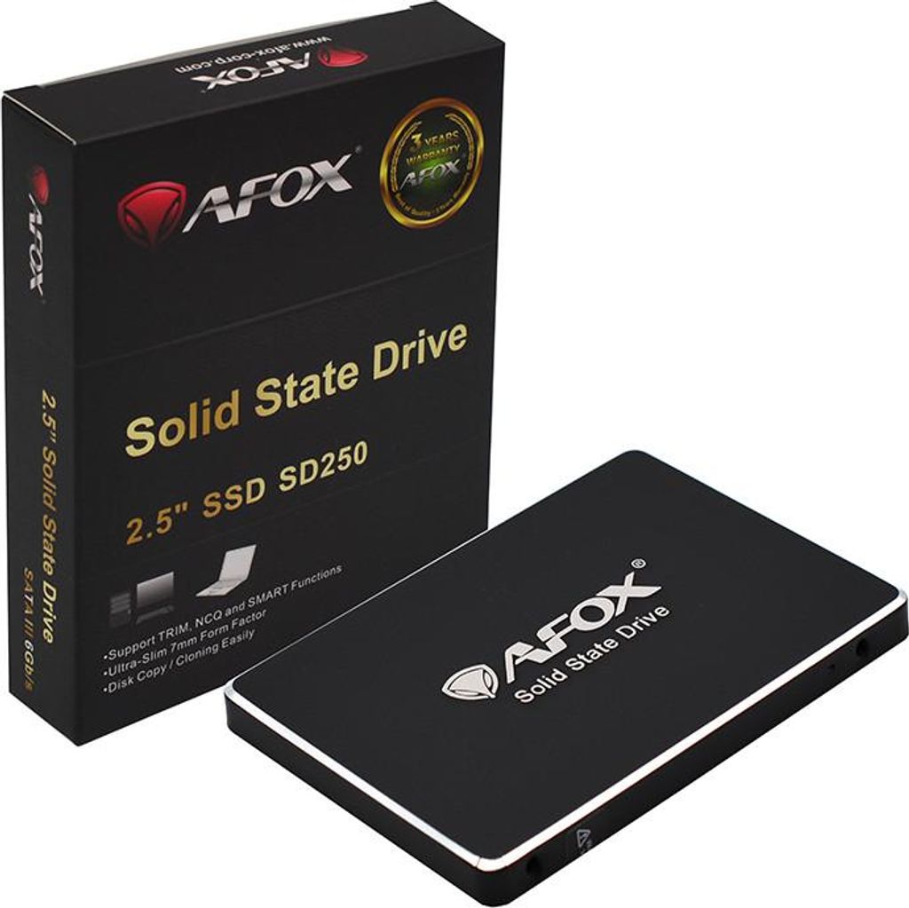 AFOX SD250-512GN Internes Solid State Drive 512 GB 2.5" Serial ATA III 3D NAND
