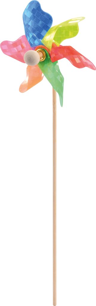 EDUPLAY 130246 Windrad, Ø 8 cm, Stab: 27 cm lang, bunt