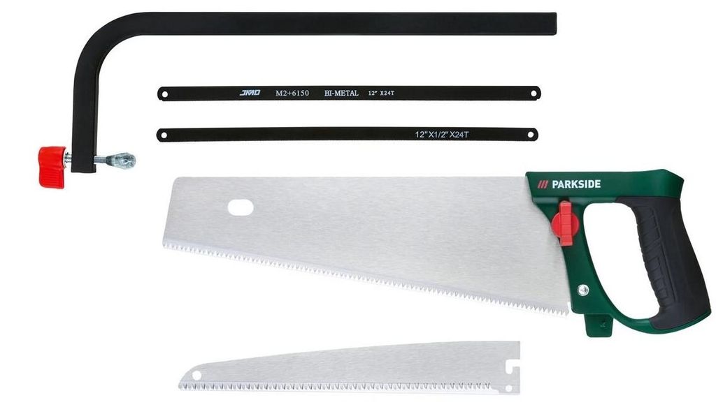 PARKSIDE® Handsägen-Set, Bügel-, Zug- und Fuchsschwanzsäge Produktbild 