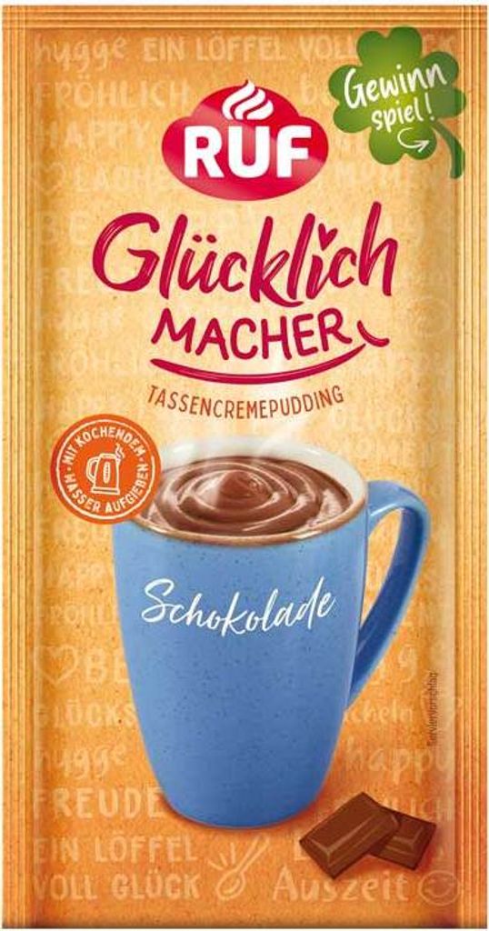 RUF Glücklichmacher Tassenpudding Schokolade 59g Produktbild 