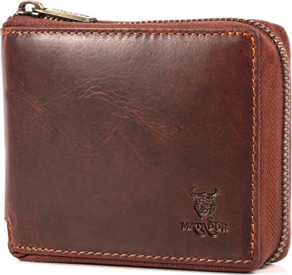 MATADOR BADALONA Herren Leder RFID Geldbörse Geldbeutel