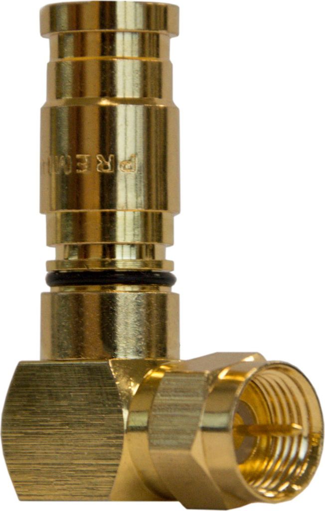 PremiumX F-Kompressionsstecker XCon G1-90 90° Winkelstecker 7,5mm für SAT Kabel Koaxialkabel