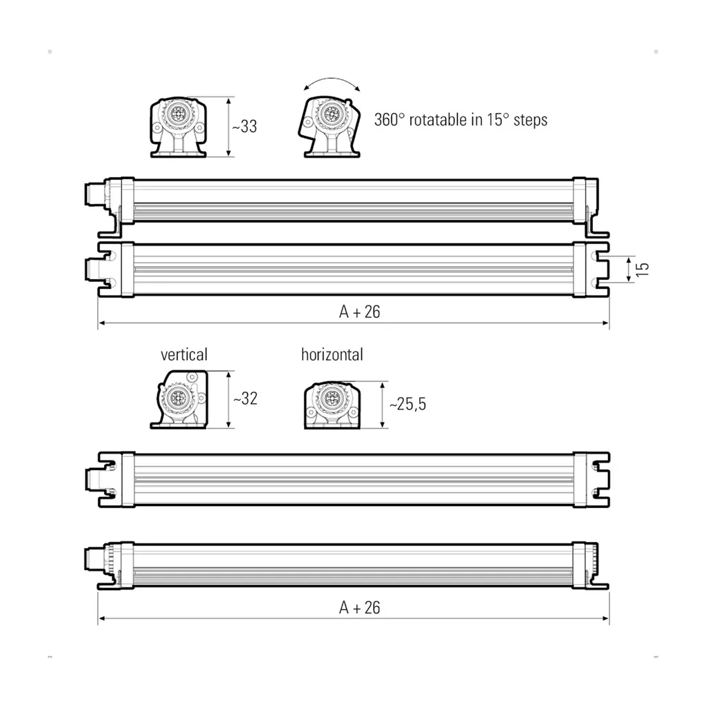 Éclairage machine LED2WORK LEANLED II 520 mm pour poste de montage - 6