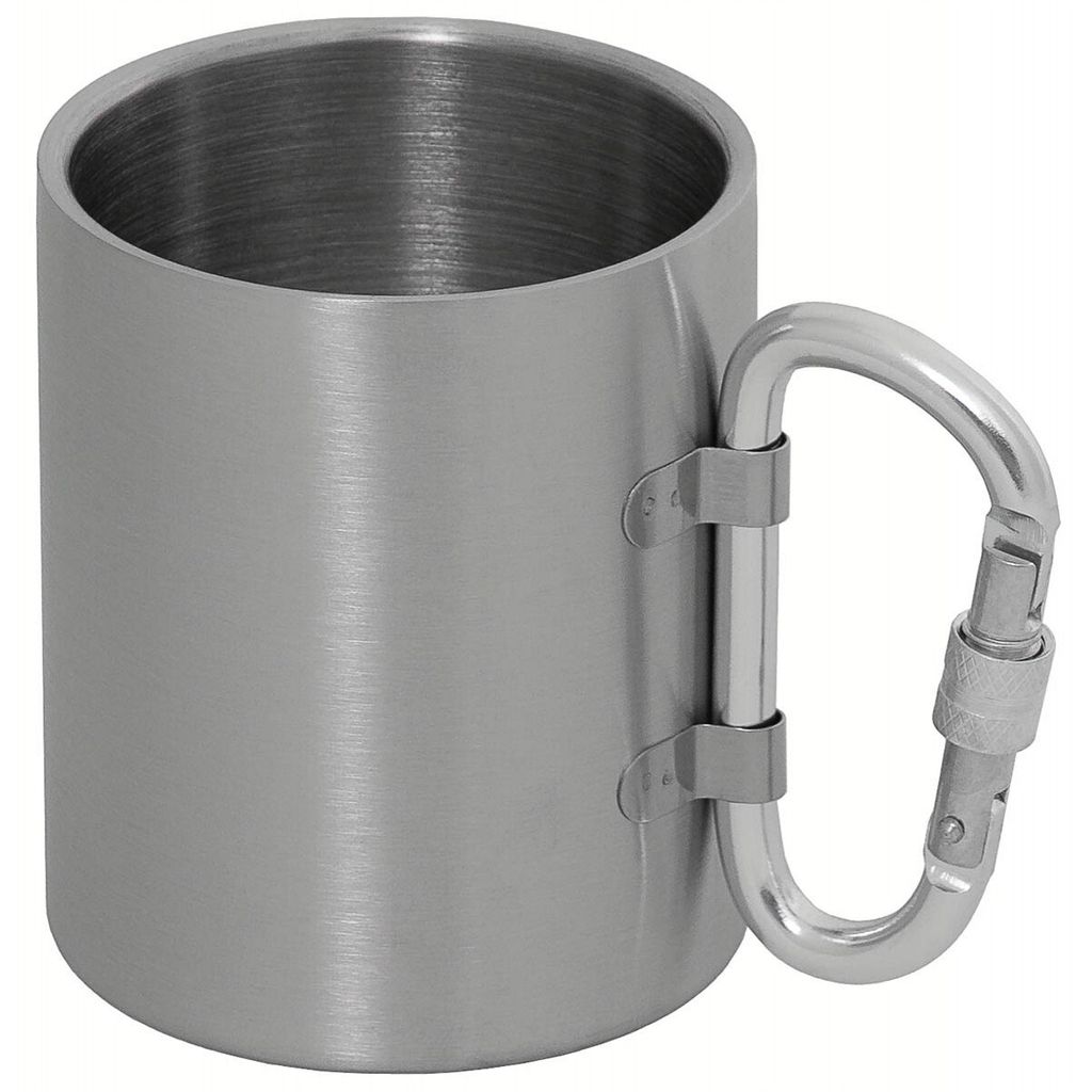 MFH Tasse Edelstahl Karabiner doppelwandig ca. 300ml Produktbild 