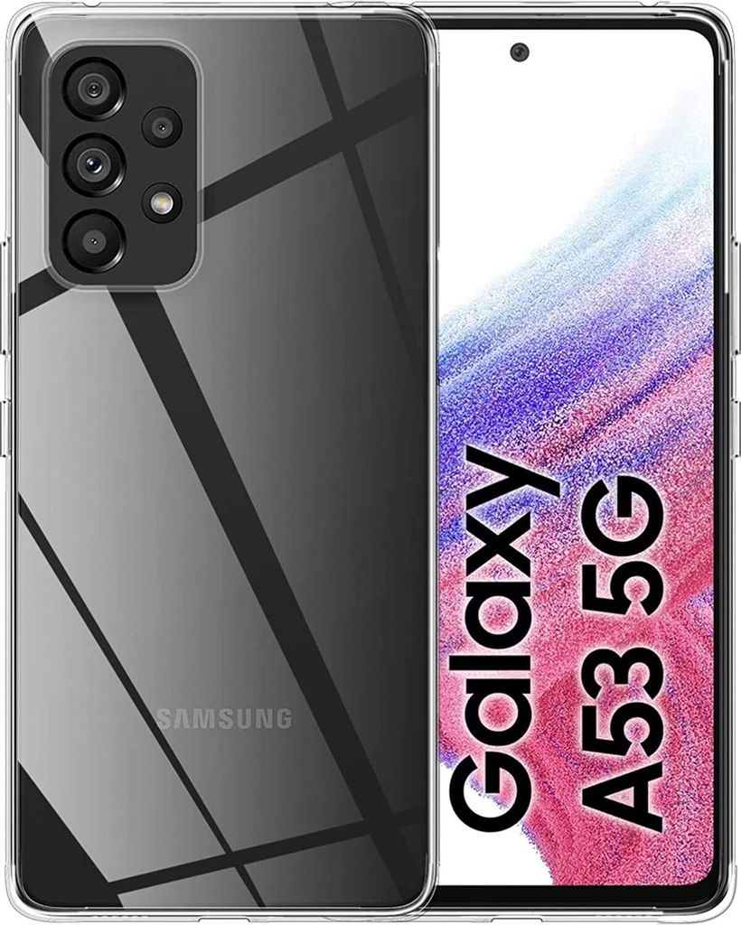 Galaxy A53 5G Hülle, Ultra Dünn Crystal Transparent Soft TPU Case Schutzhülle für Samsung Galaxy A53 5G
