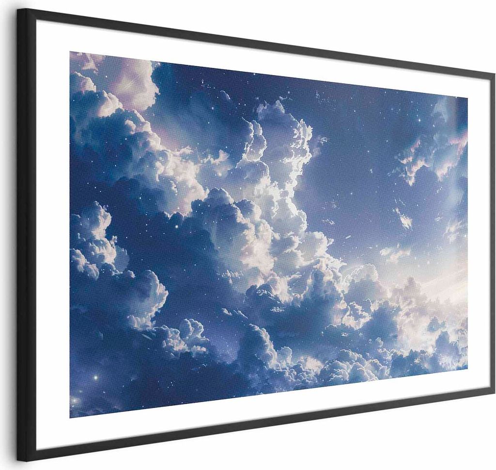 Posterpapier Poster - Starry Clouds and Soft Light Over a Corner of the Sky 42x29.7 cm Muster b-H-10051-ao-a