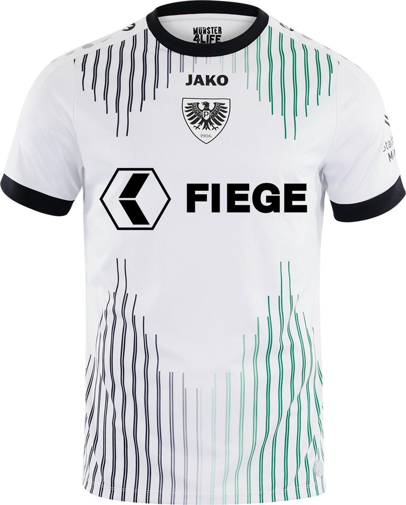 Jako Preußen Münster Trikot Away - weiß, Größe:3XL