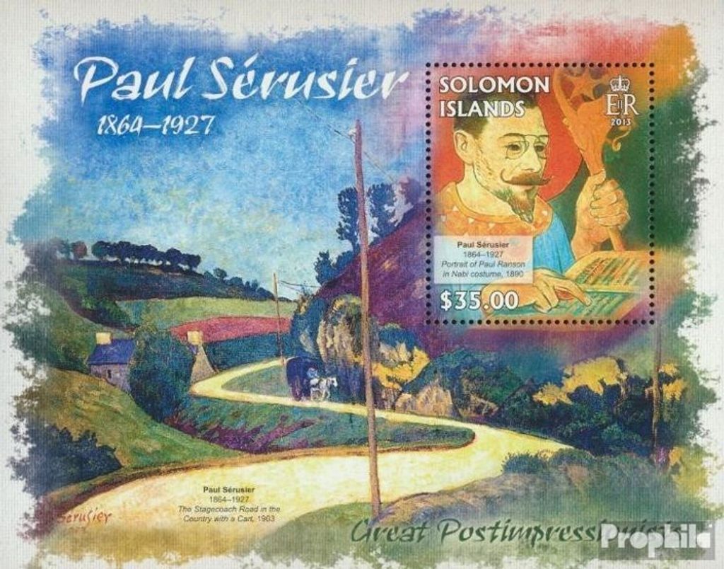 Briefmarken Salomoninseln 2013 Mi Block 149 (kompl. Ausg.) postfrisch Paul Serusier