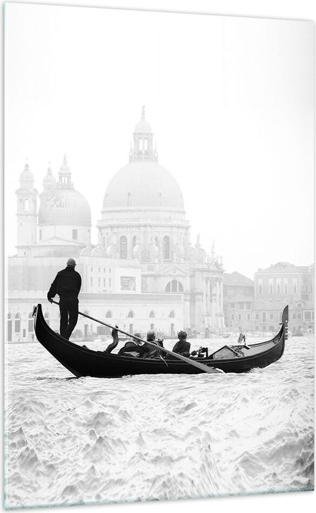 Bilder auf glas - Einteilig - Venedig Basilika - 70x100cm - Glasbilder - Wandbilder - Bilder - zum Aufhängen bereit - Wanddekoration aus Glas - Gl...