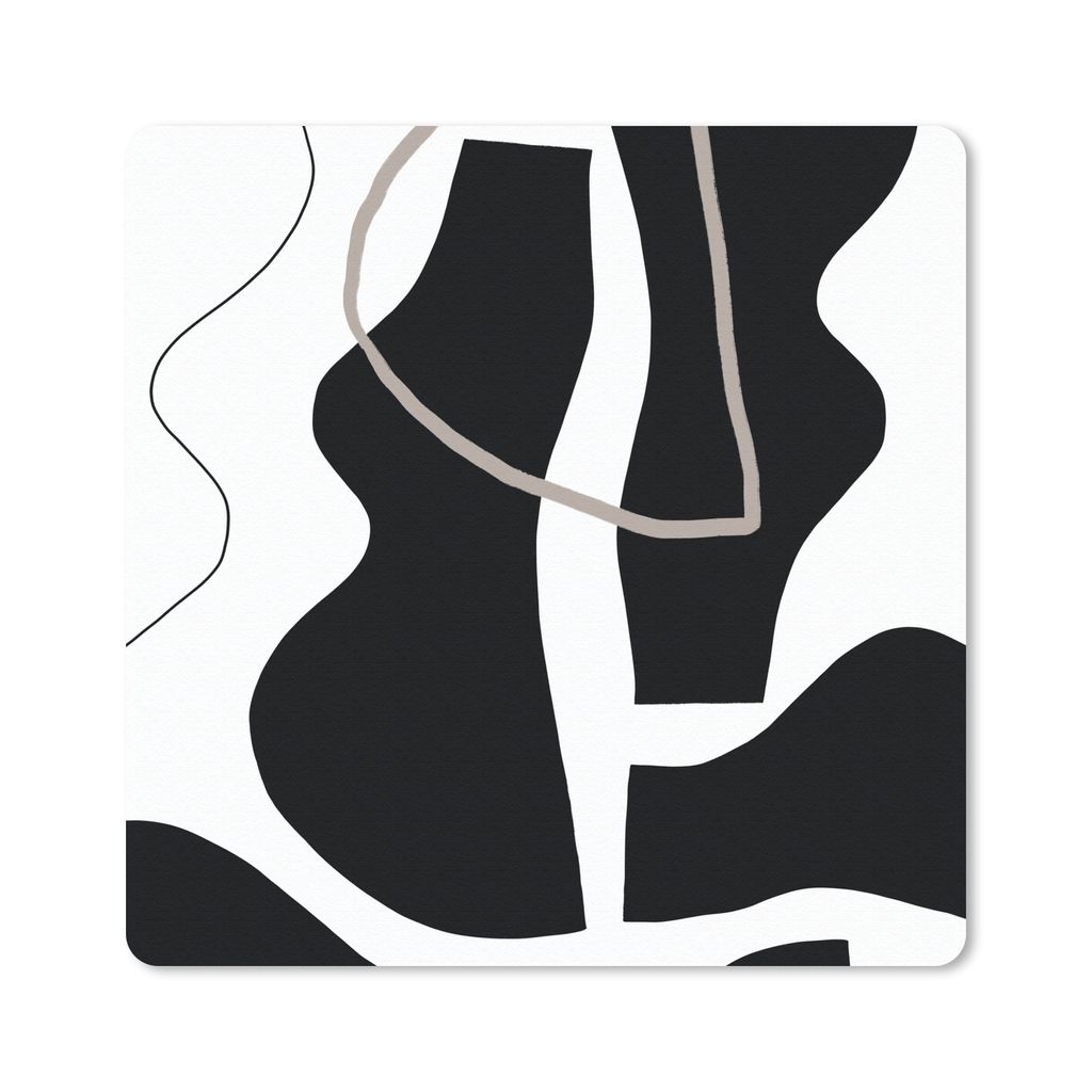 MuchoWow Mauspad Mousepad Abstrakt - Minimalismus - Design 30x30 cm - Mousepads - Maus Mat - Pad - Mausunterlage - Gaming