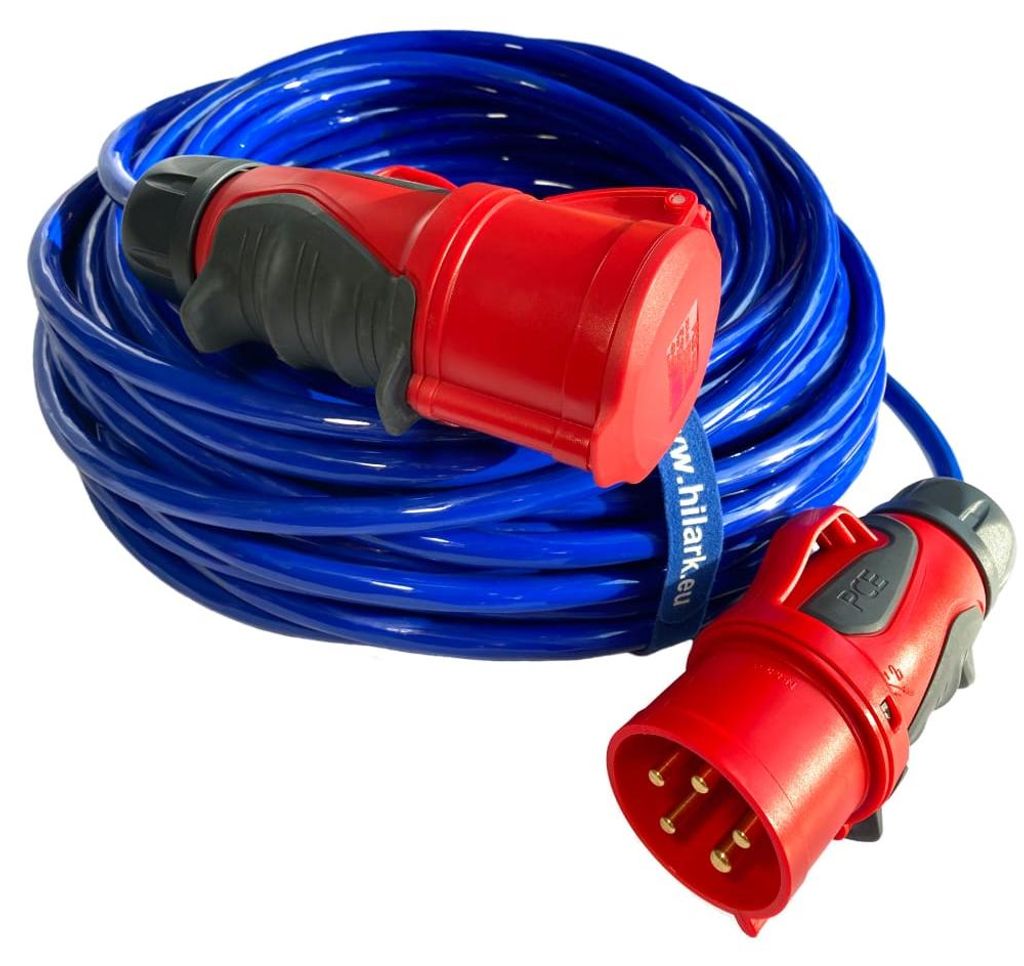 CEE Starkstrom-Verlängerungskabel GRIP H07BQ-F 5x2,5 16A PUR 35m