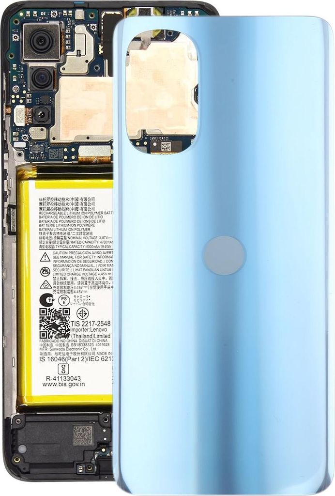 Für Motorola Moto G52 Akkudeckel Battery Back Cover Ersatzteil Reparatur Blau