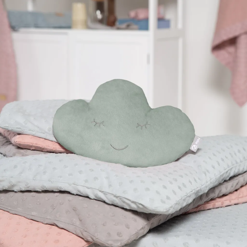 Coussin Décoratif Nuage pour Bébé roba Style - Accessoire Doux Vert - 2