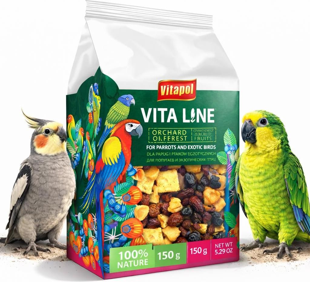 Vitapol VITALINE - Owoce lasu i sadu dla wszystkich papug Zdjęcie produktu 