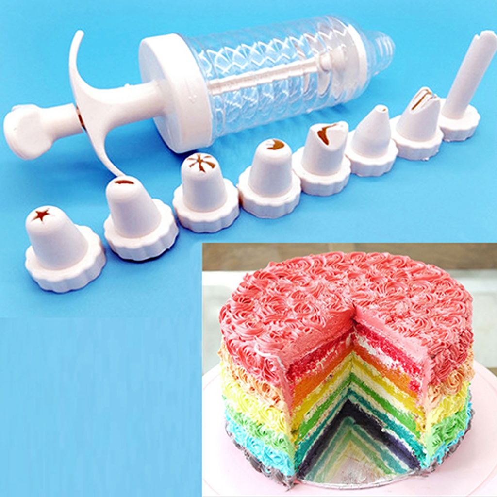 8 PCs Düsen Spritzen Stiftkuchencreme Konditor Keksdekoration DIY Backwerkzeug dekorieren
