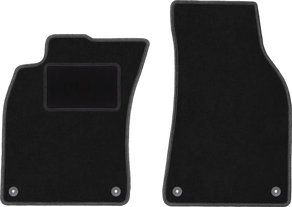 Set Tappetini Anteriori Velours Nero per Audi A6 C6 (04-06) Su Misura