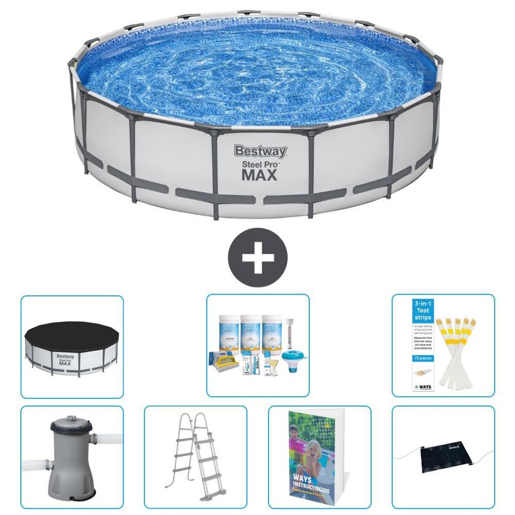 Bestway Steel Pro MAX Rund - 457x122 cm - 8-teilig S632