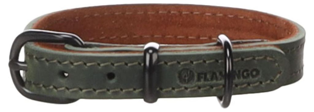 Flamingo Hundehalsband Montana grün, Größe: M
