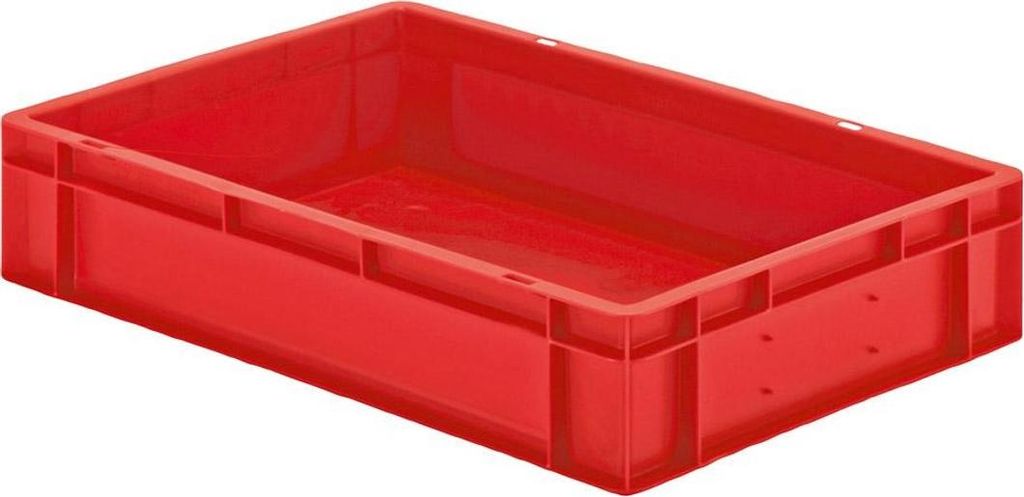 LA-KA-PE Transport-Stapelkasten B600xT400xH120 mm rot, Produktbild 