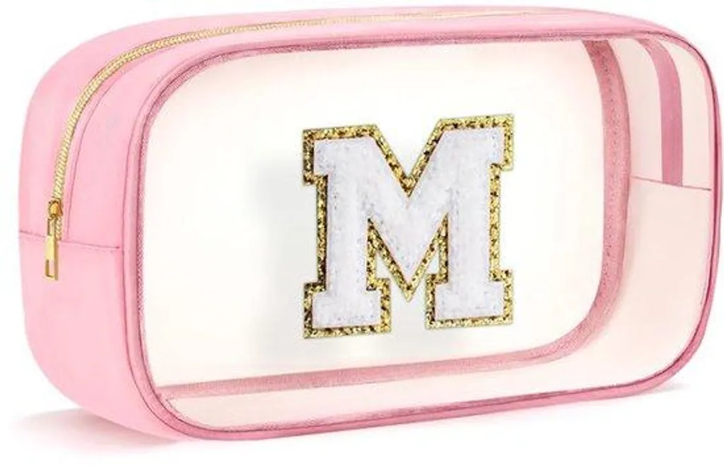 Sac de voyage transparent rose personnalisable pour les filles