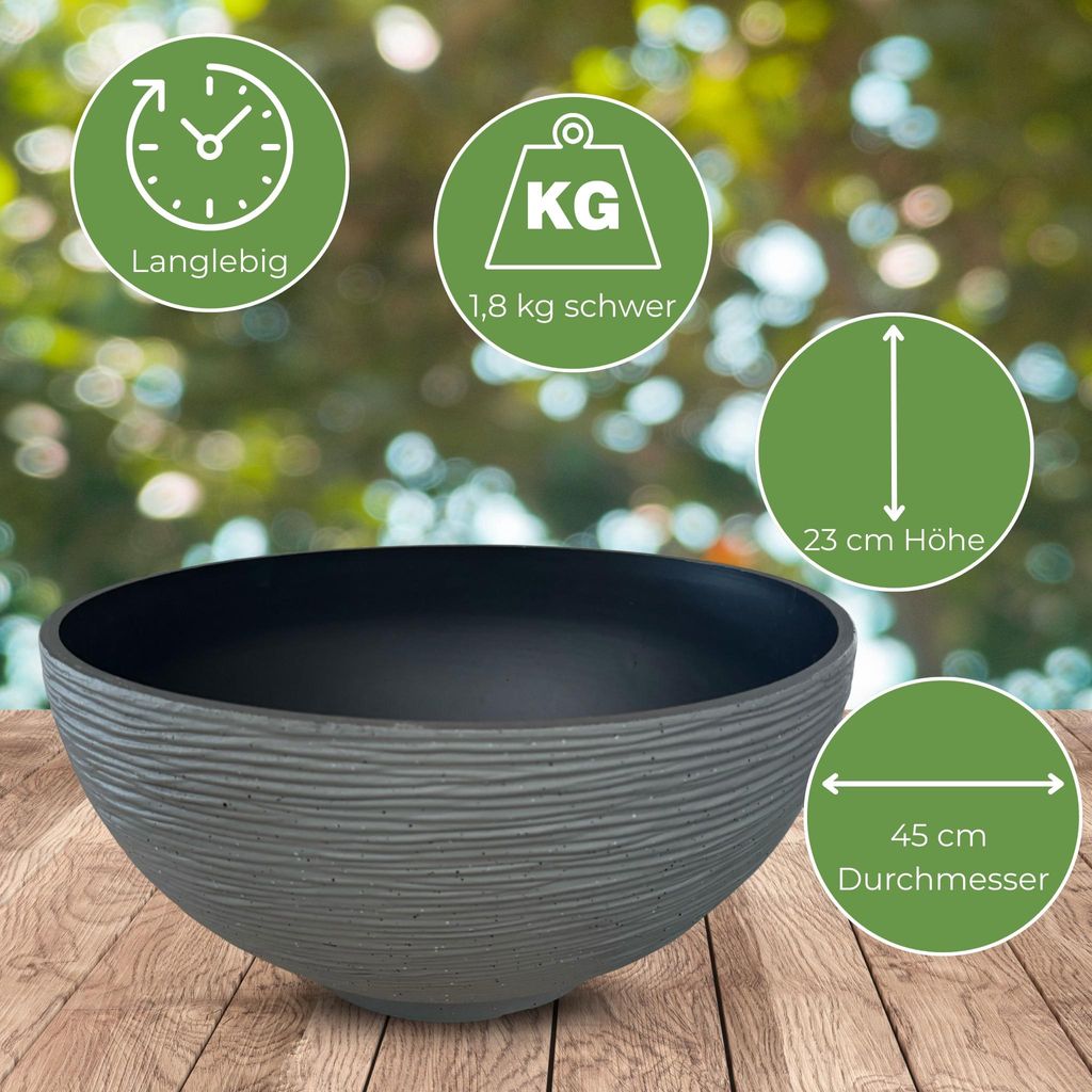 Set per fontana solare con LED, inclusa batteria - Vasca da Immagine del prodotto 