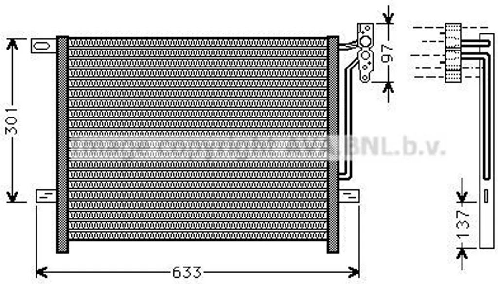 Condenseur de climatisation BMW Z4 E85 et E86 - Radiateur de clim OE