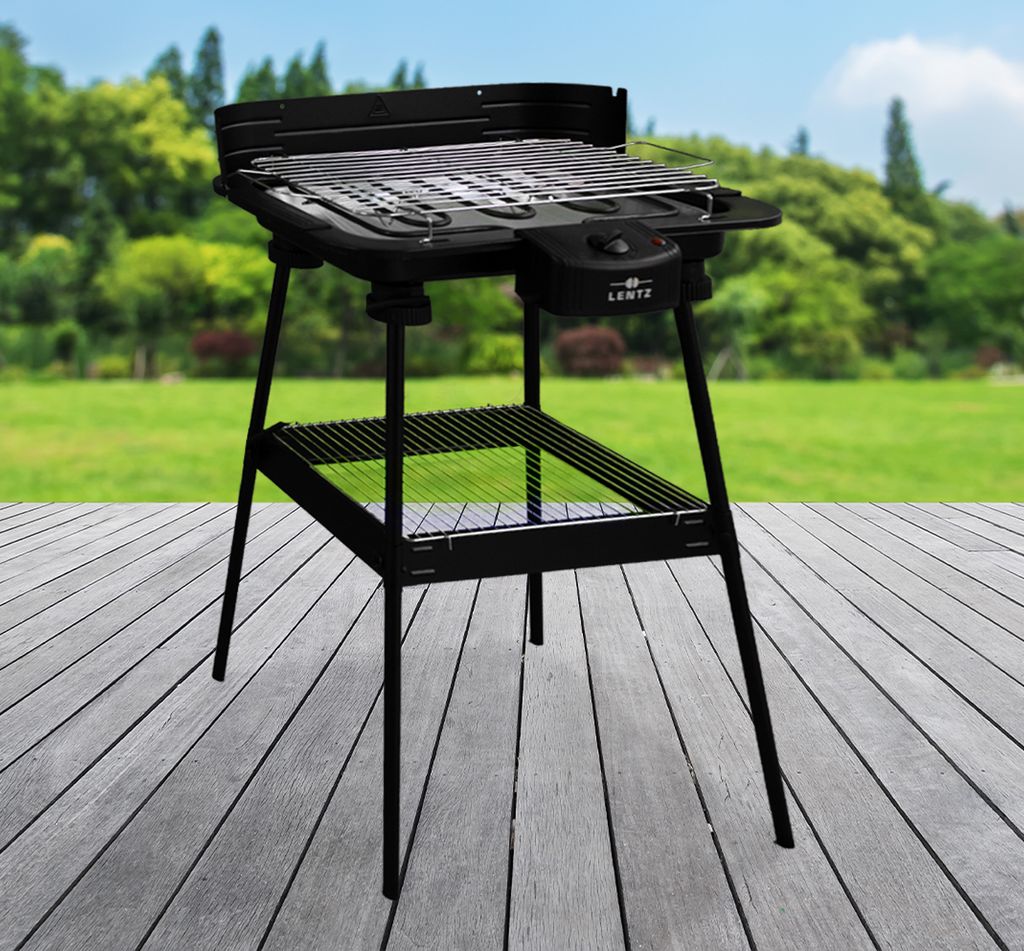 Elektrischer Standgrill Balkongrill Barbecue Elektrogrill
