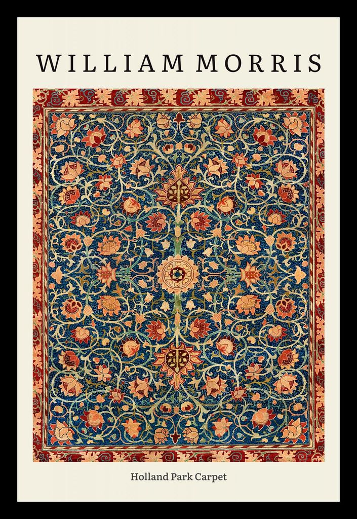 Poster 20x30cm Design Holland Park, Morris Vintage für das Wohnzimmer