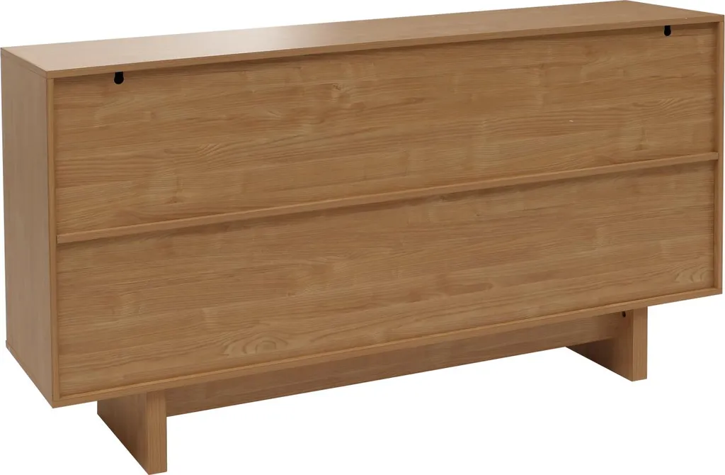Sideboard Highboard Orme Naturel - Solution Rangement 3 Portes 160cm