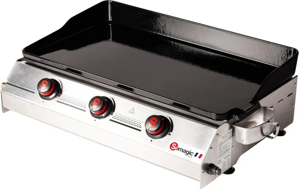 Plancha Premium 3 brûleurs pour repas en famille et soirées d'été