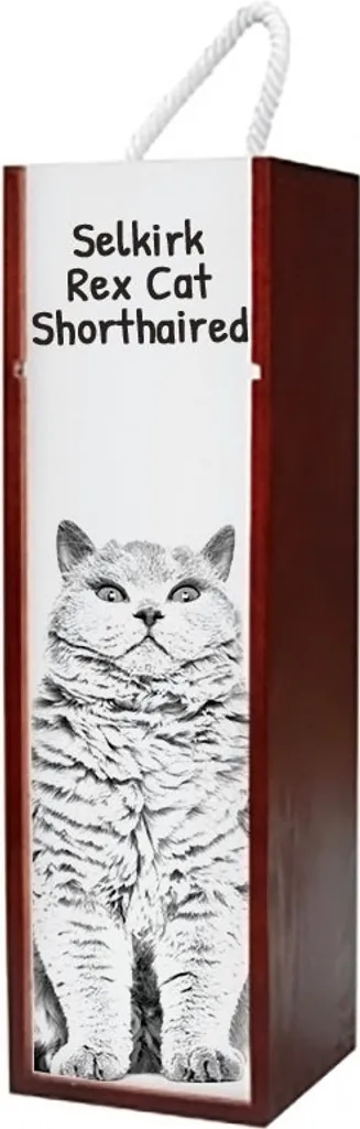 Scatola Regalo Selkirk Rex Art-Dog: Design e Qualità per Vino