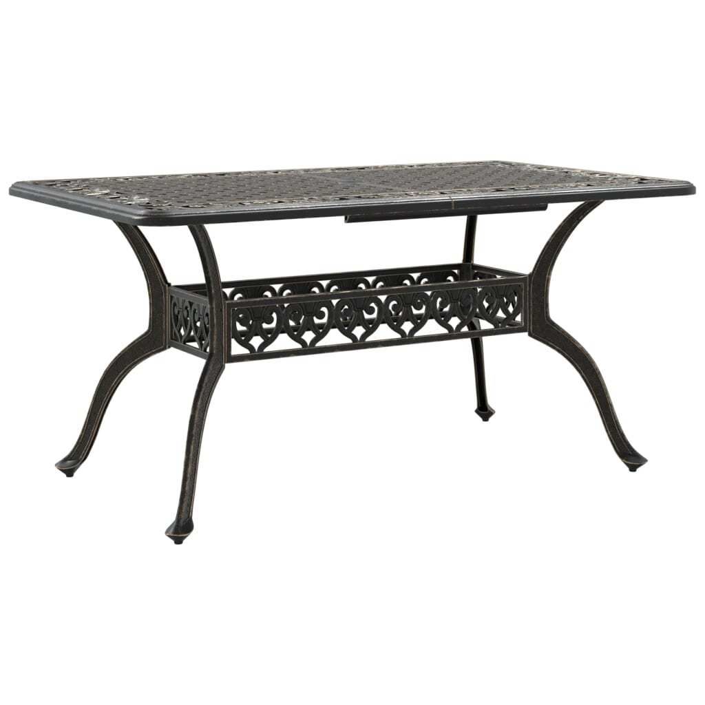 vidaXL Zahradní stůl bronzový 150x90x72 cm litý hliník Obrázek produktu 