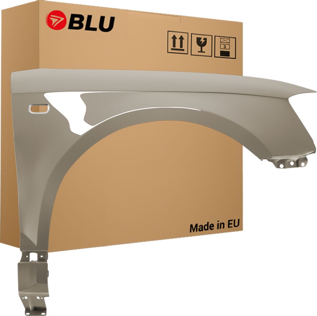 BLU Kotflügel Passend für Audi A3 8P II-generation LY1Q Rechts Gold DakarBeige | 2003-2008 | Vorderseite Vorne | Lackiert | Einbaufertig