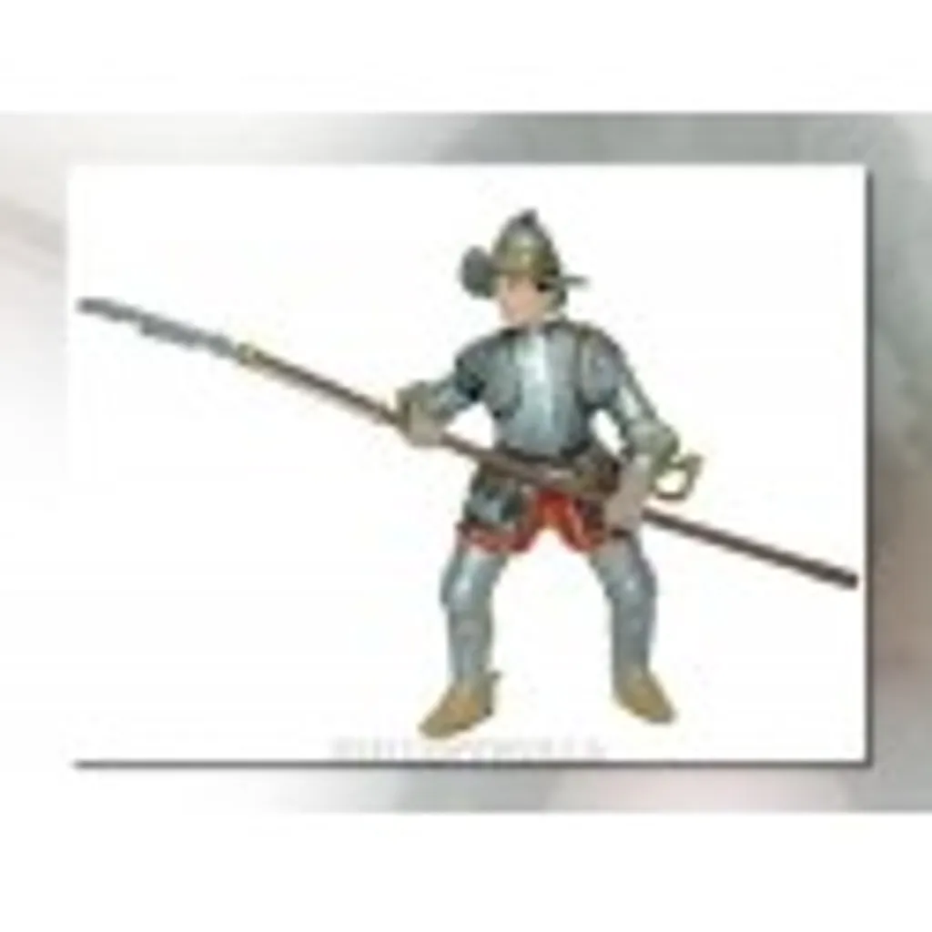 Jouet de chevalier en armure avec sa hallebarde rouge pour enfant dès 3 ans