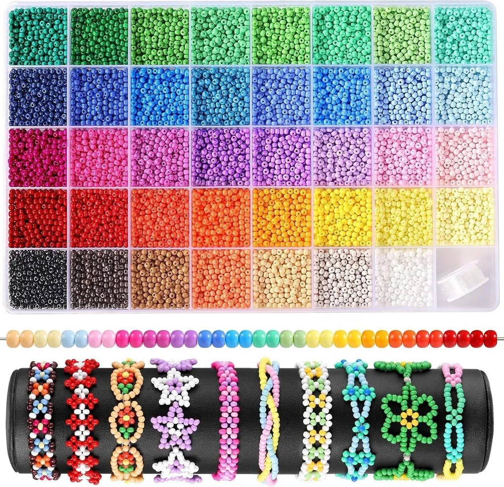 Kit Perline Braccialetti Funtopia 8200 Pezzi - Regalo Creativo Bambine