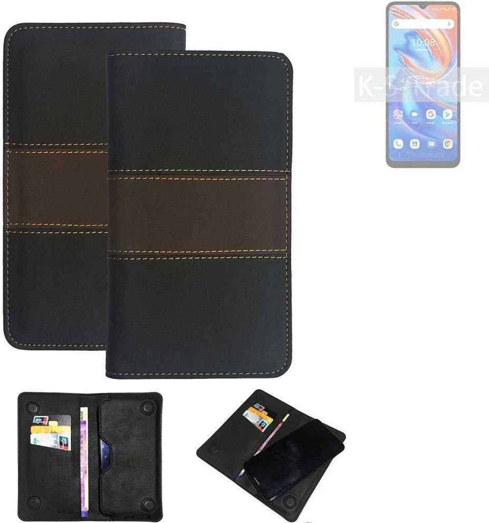 K-S-Trade Hülle Handyhülle kompatibel mit UMIDIGI A13 Schutzhülle Walletcase Bookstyle Tasche Schutz Case Handytasche Wallet Cover Kunstleder