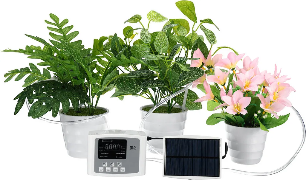 Kit DIY Irrigazione Solare 10 Metri | Pompa e Timer per Giardinaggio