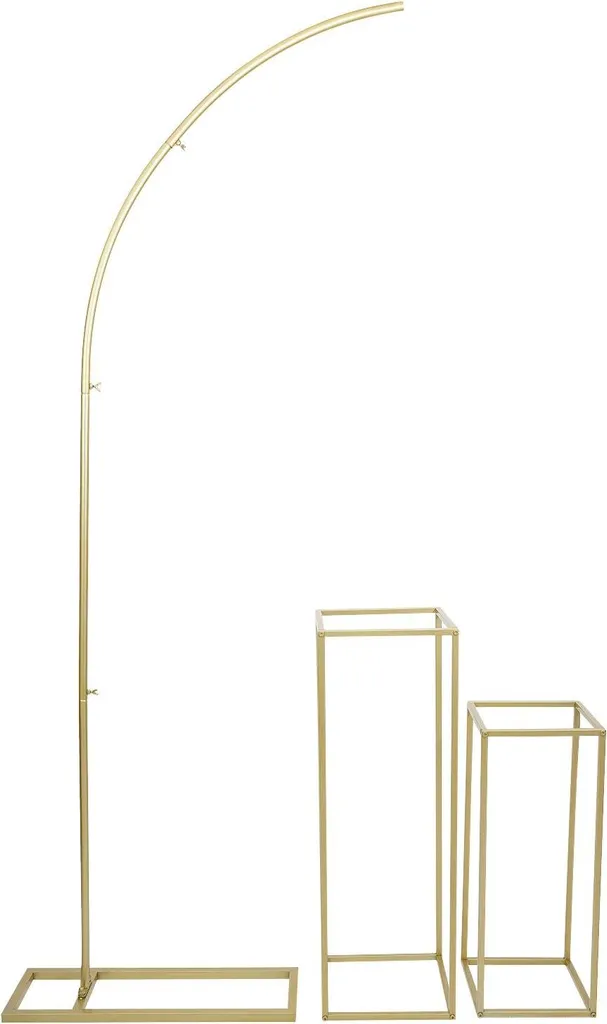 Structure Stable pour Arche de Fleurs et Ballons Kit Complet Or