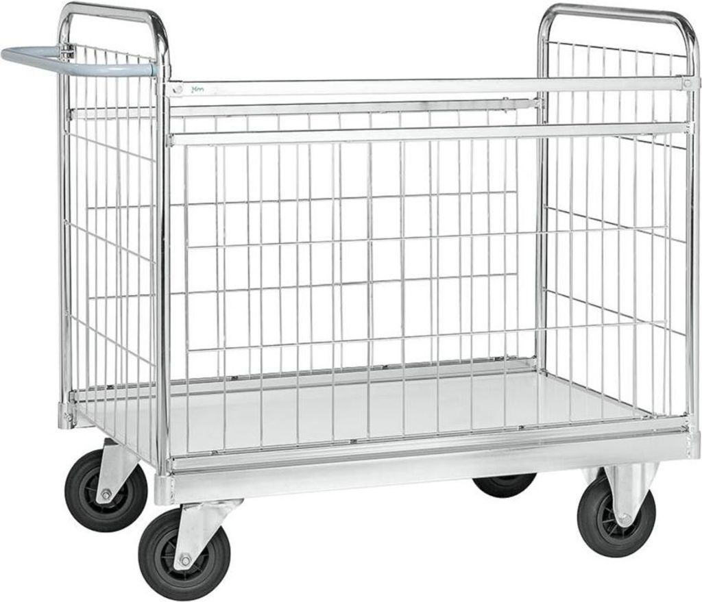 Gitterwagen Paketwagen 300 kg, LxBxH 1.190 x 650 x 1.025 mm, verzinkt