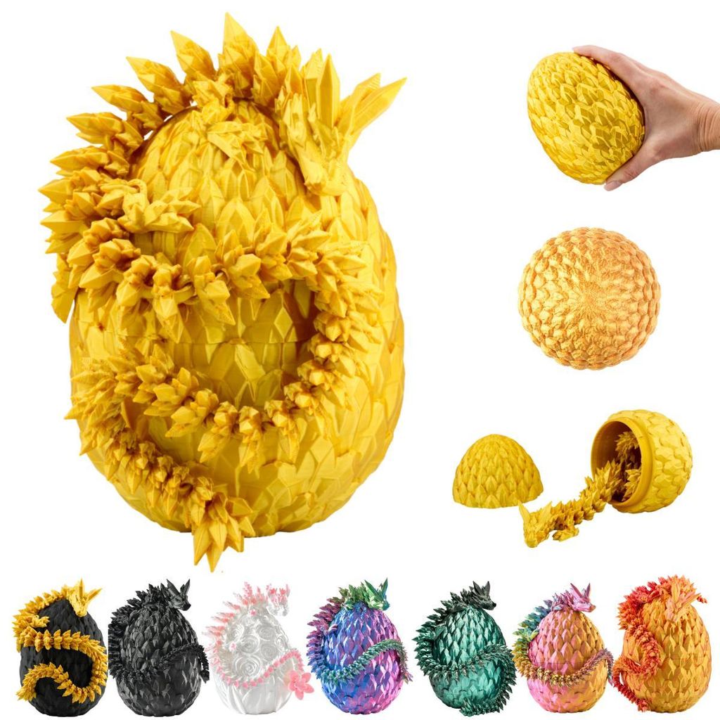 3D Smok w Jaju – Figura Smoka 30 cm | 10 cm Duże Jajo | Zdjęcie produktu 