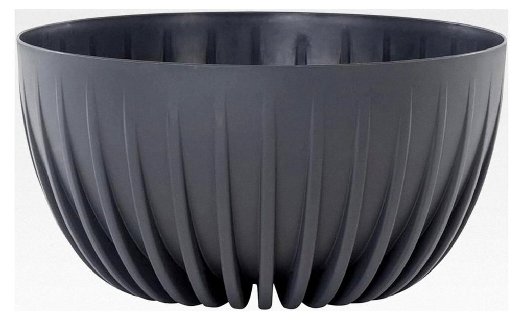 Pflanzschale anthrazit 30 cm aus recyceltem Kunststoff, 29,8 x 29,8 x 15,7 cm